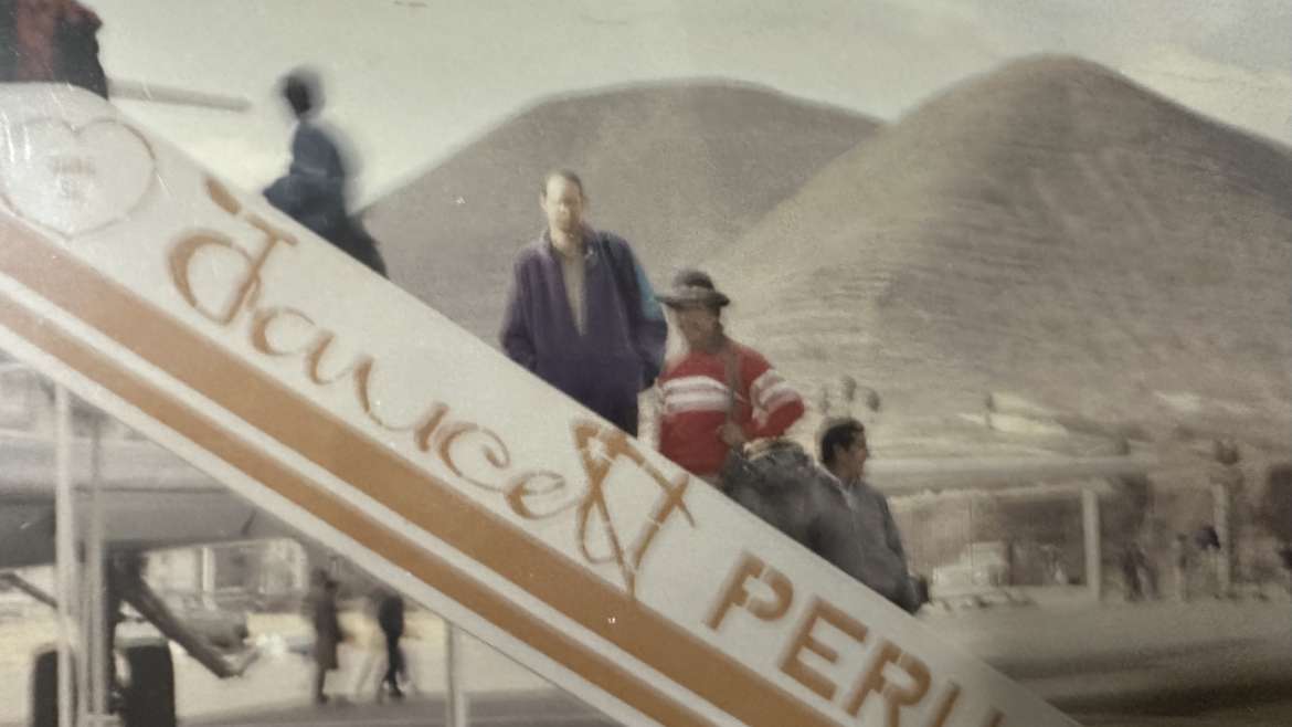 Filiberto Rurush during early mountaneering operations in hte Cordillera Blanca, Ancash, Peru.