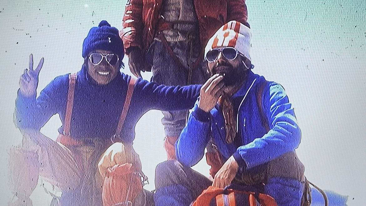 Filiberto Rurush during early mountaneering operations in hte Cordillera Blanca, Ancash, Peru.