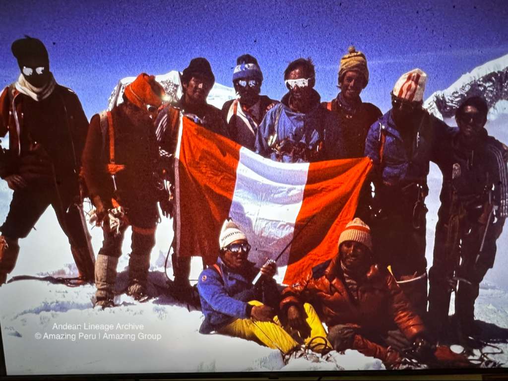 Filiberto Rurush during early mountaneering operations in hte Cordillera Blanca, Ancash, Peru.